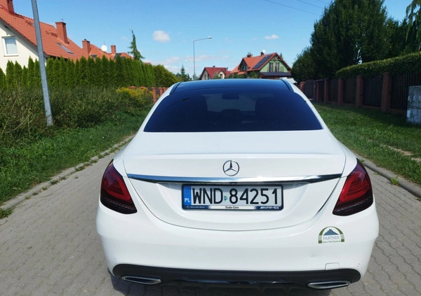 Mercedes-Benz Klasa C cena 129900 przebieg: 78580, rok produkcji 2018 z Mrągowo małe 704